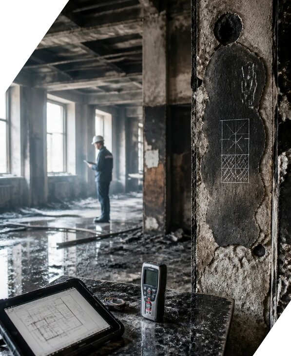 Обследование зданий после пожара в Советской Гавани от 15584 р. | ЭкспертизаРоссия
