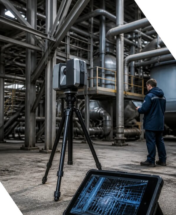 Лазерное сканирование промышленных объектов в Советской Гавани