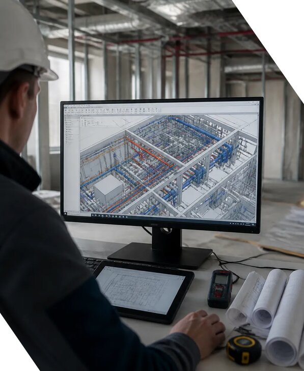 Создание BIM модели инженерных сетей для объектов в Советской Гавани